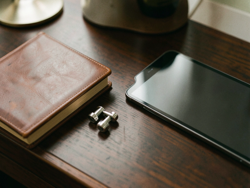 Premium lifestyle objects on a desk